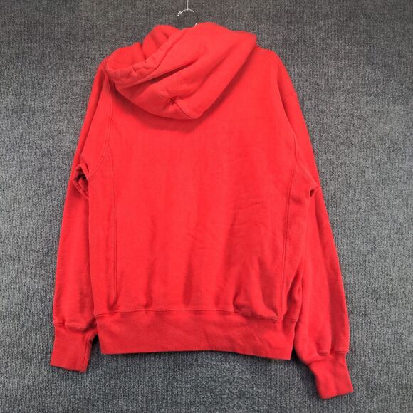 Champion Reverse Weave Mens Pullover Hoodie Sweatshirt Red Small Kangaroo Pocket - Picture 6 of 13